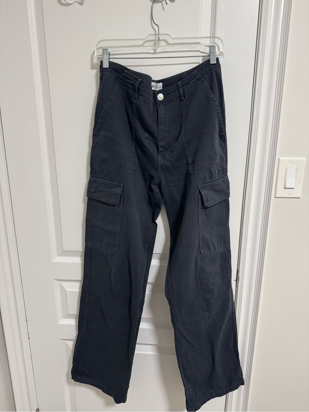 Woman’s Dark Grey Cargo Pants